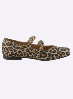 Ballerinas|heine Ballerina beige-schwarz