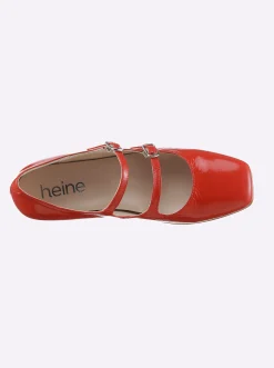 Ballerinas|heine Ballerina rot