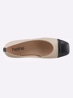 Ballerinas|heine Ballerina sand-schwarz