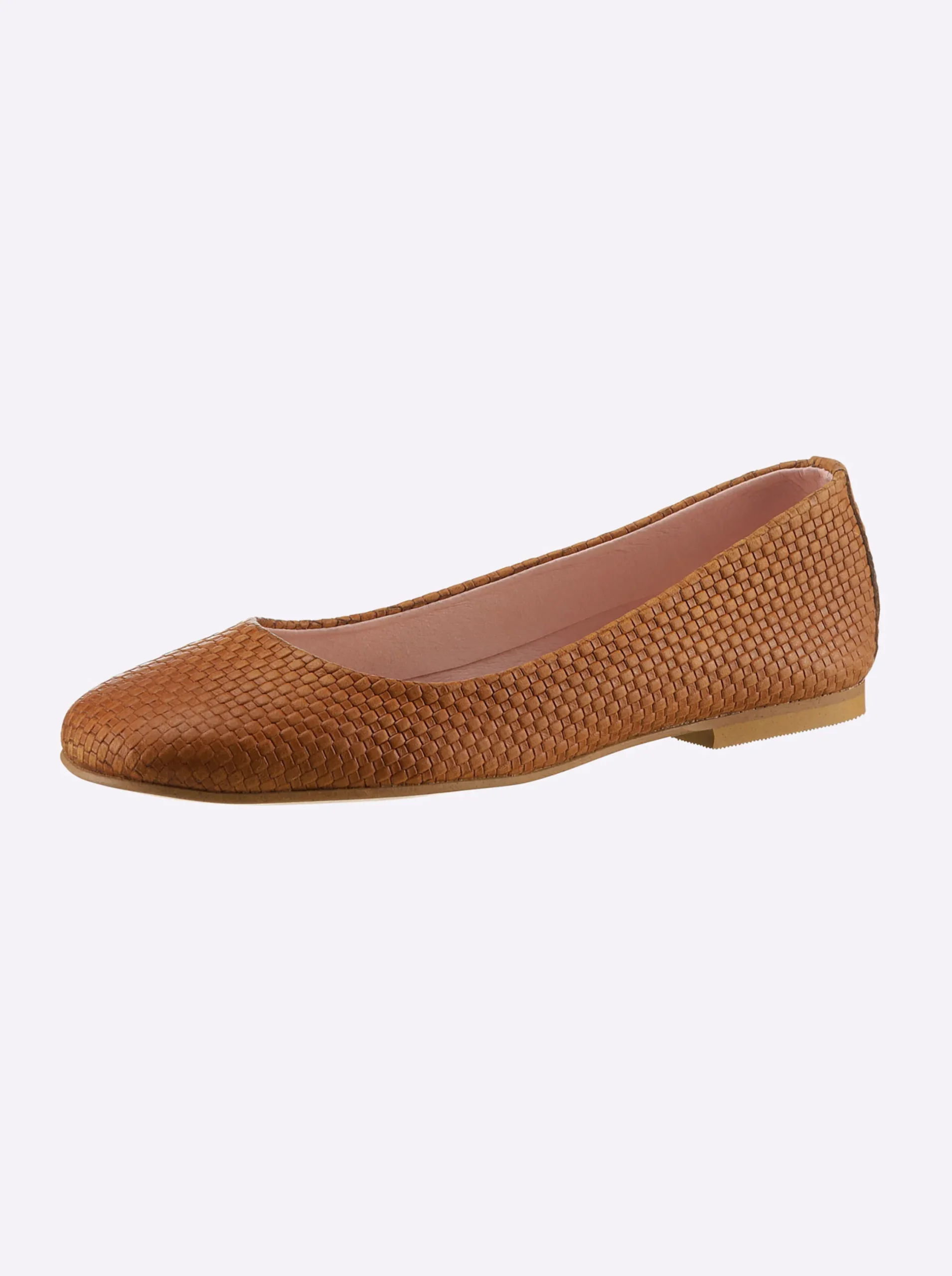 Ballerinas|heine Ballerina cognac