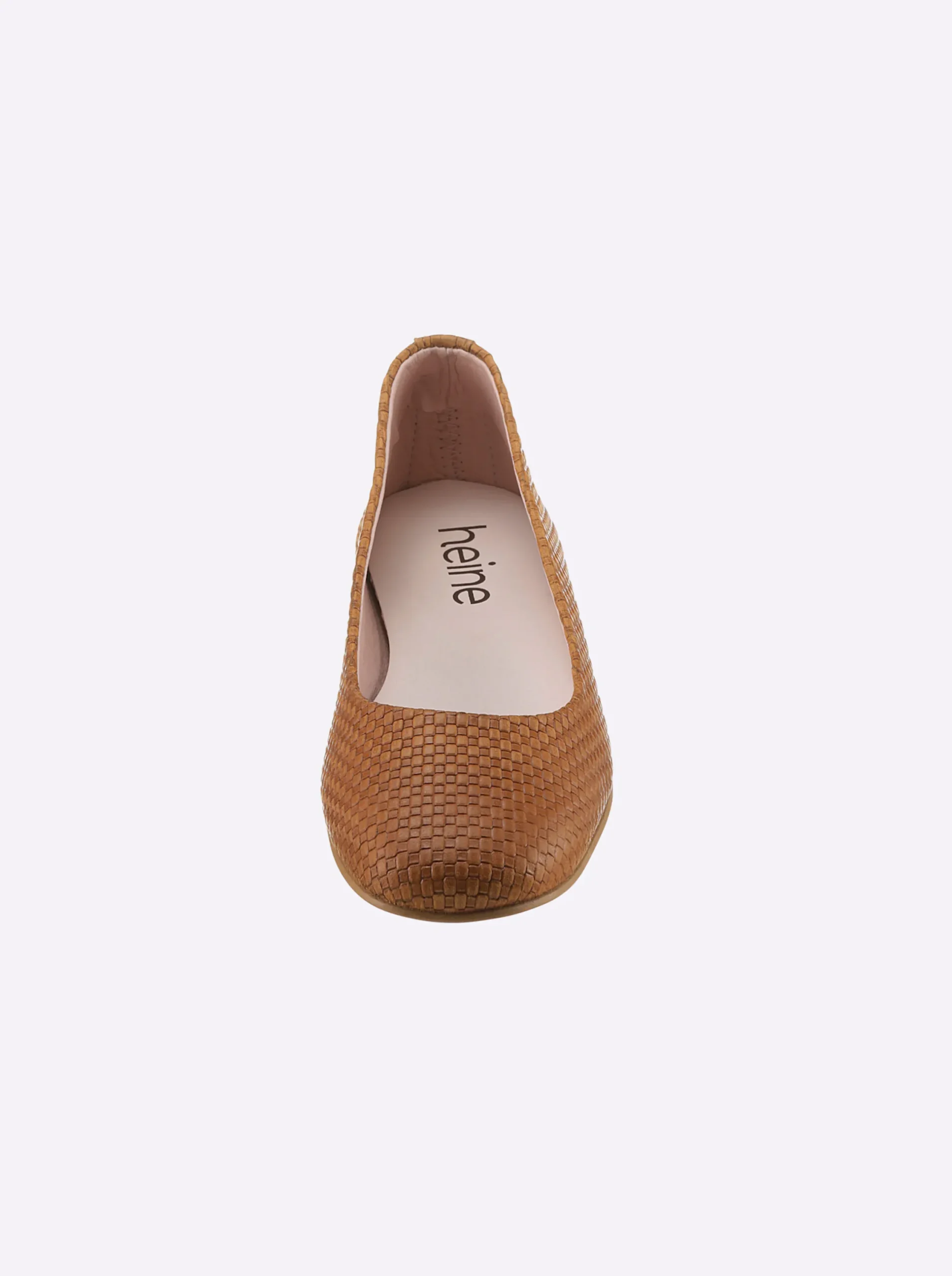 Ballerinas|heine Ballerina cognac