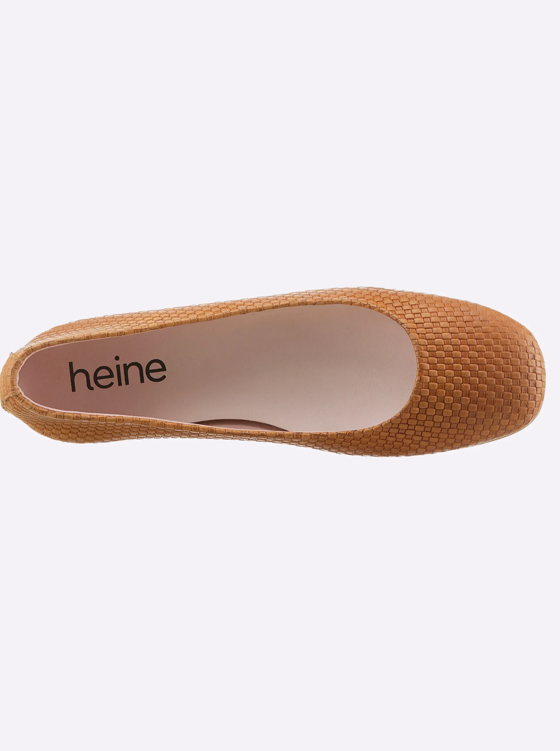 Ballerinas|heine Ballerina cognac