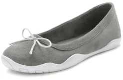 Ballerinas|LASCANA Ballerina hellgrau