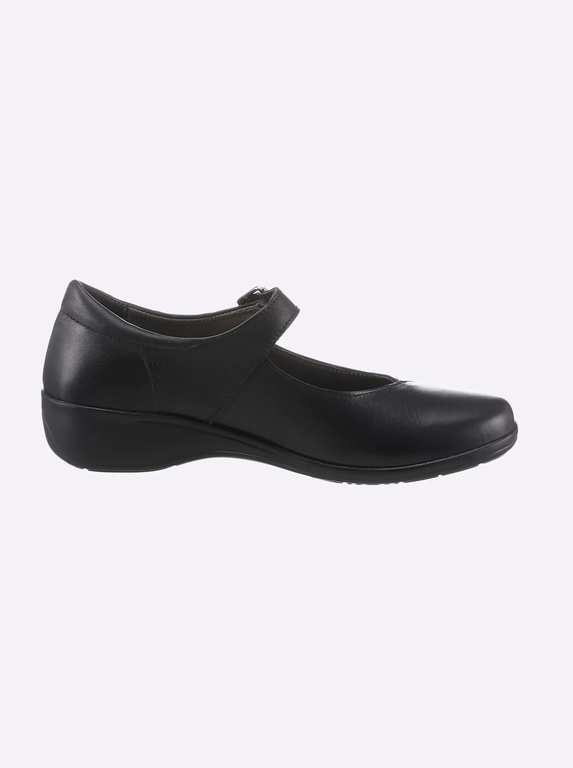 Ballerinas|airsoft comfort+ Ballerina mit Klettverschluss schwarz