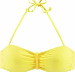 Bikinis|Buffalo Bandeau-Bikini-Top gelb