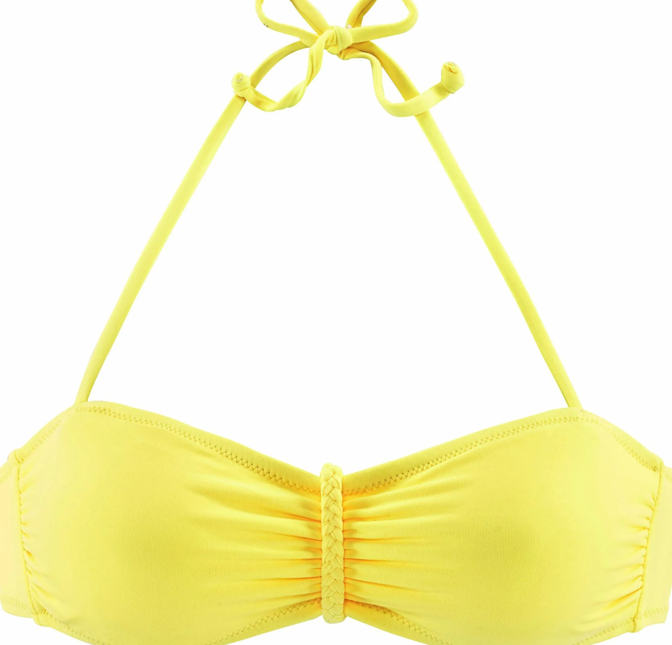 Bikinis|Buffalo Bandeau-Bikini-Top gelb