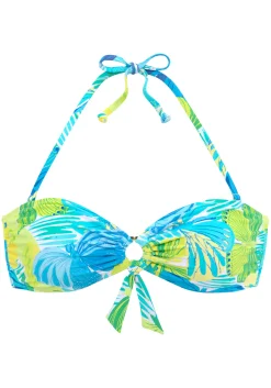 Bikinis|Sunseeker Bandeau-Bikini-Top blau-grün