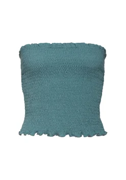 Strandmode|Shirts|LASCANA Bandeautop dunkelgrün