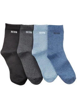Strümpfe & Socken|H.I.S Basicsocken hellblau,blau,grau,schwarz