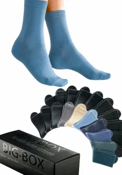 Strümpfe & Socken|Go in Basicsocken 6xblau,1xbeige,1xgrau,1xanthrazit,11xschwarz