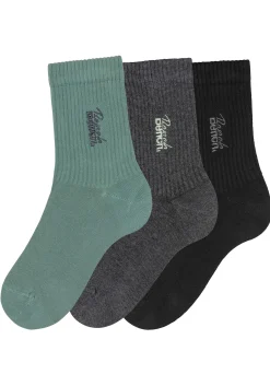 Strümpfe & Socken|Bench. Basicsocken 1xschwarz,1xanthrazit-meliert,1xpistazie