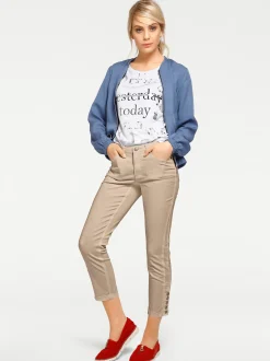 Strandmode|Basics|heine Bauchweg-Hose sand