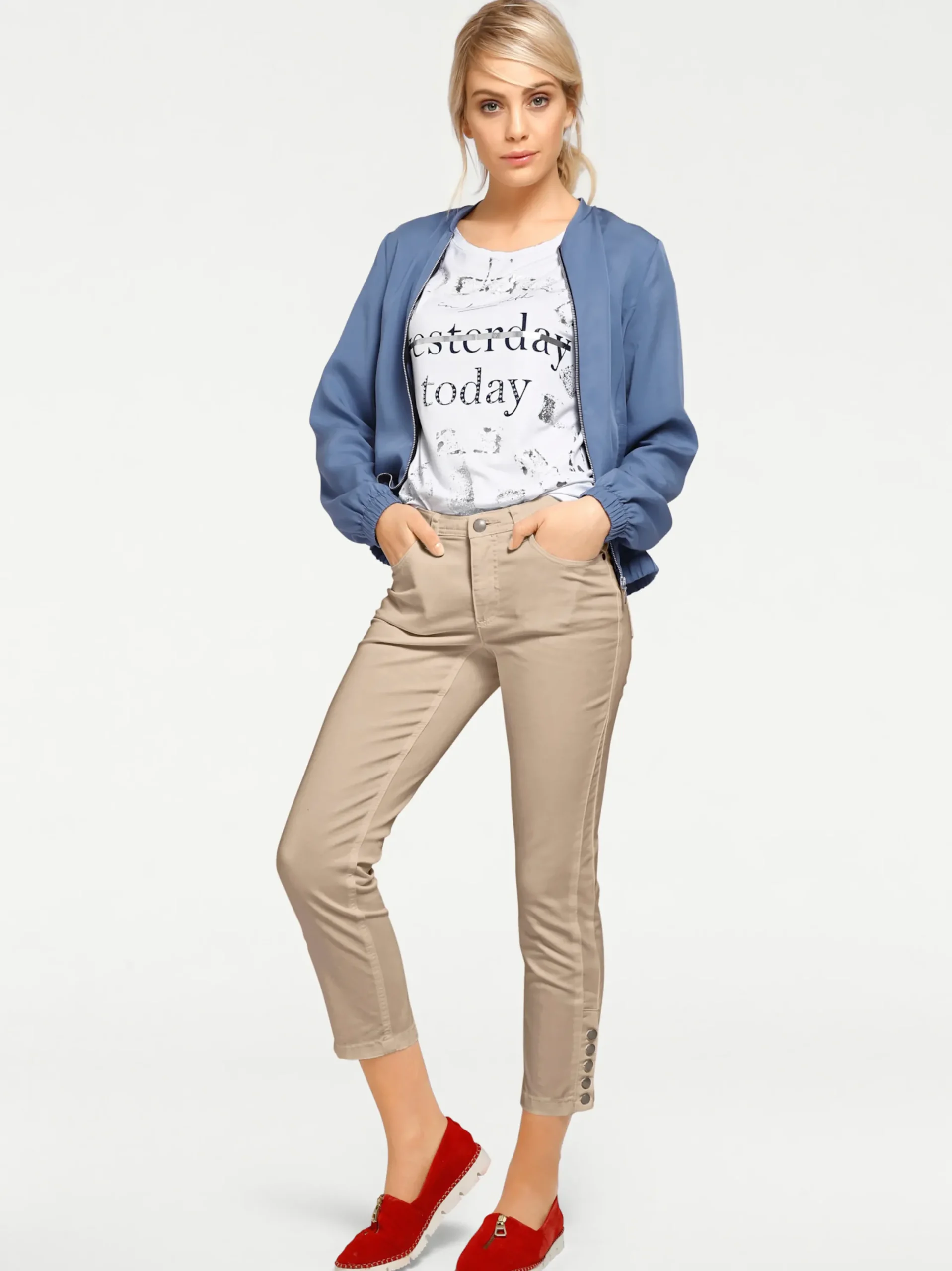 Strandmode|Basics|heine Bauchweg-Hose sand