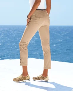 Strandmode|Basics|heine Bauchweg-Hose sand