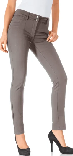 Basics|heine Bauchweg-Hose taupe