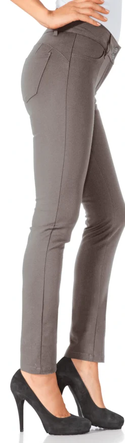 Basics|heine Bauchweg-Hose taupe