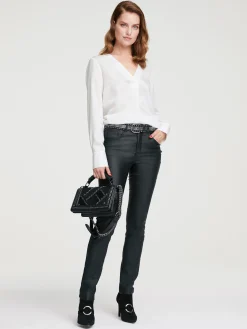 Hosen|heine Bauchweg-Hose integriertes Power-Mesh schwarz