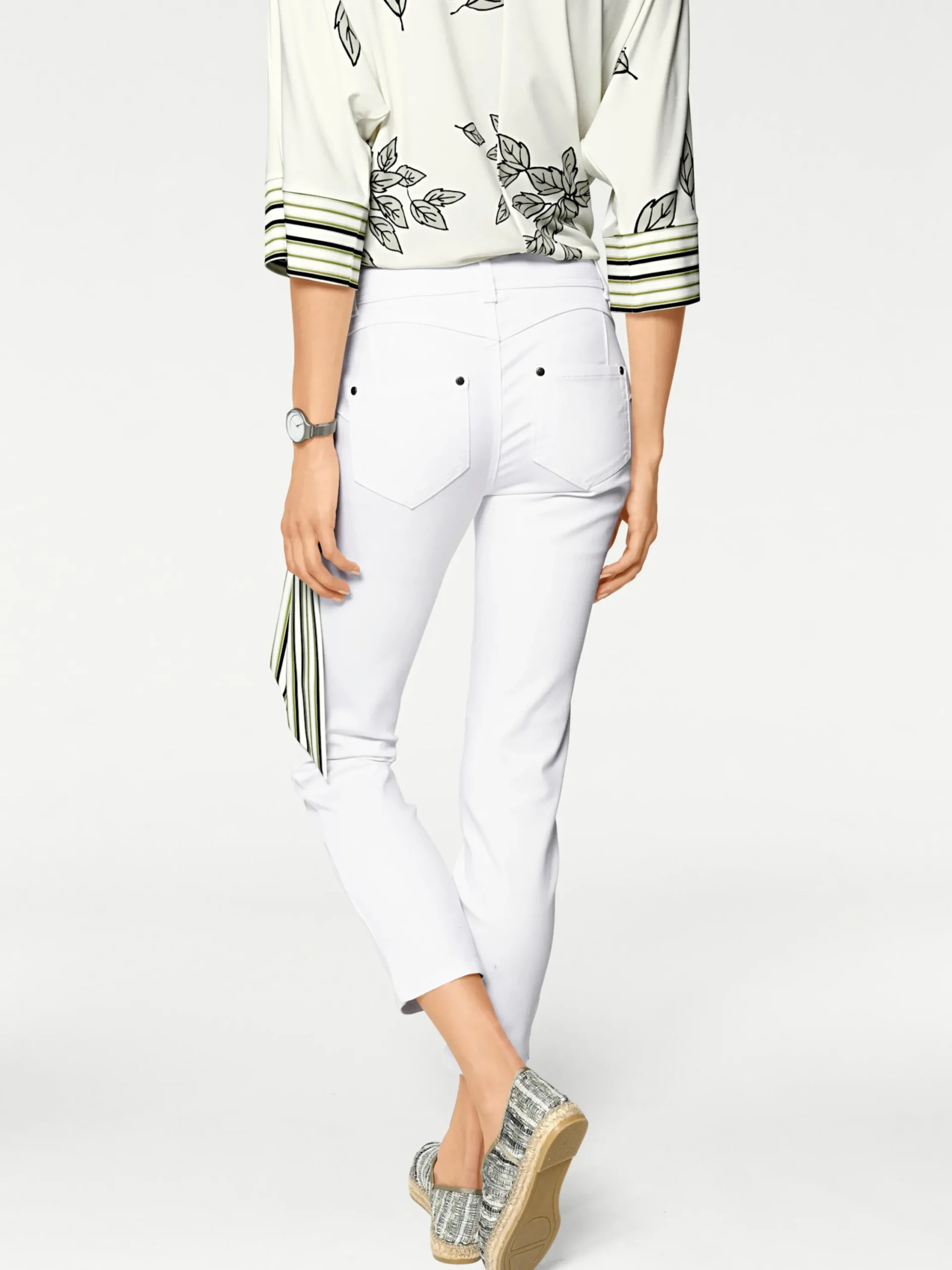 Strandmode|Jeans|heine Bauchweg-Jeans weiß