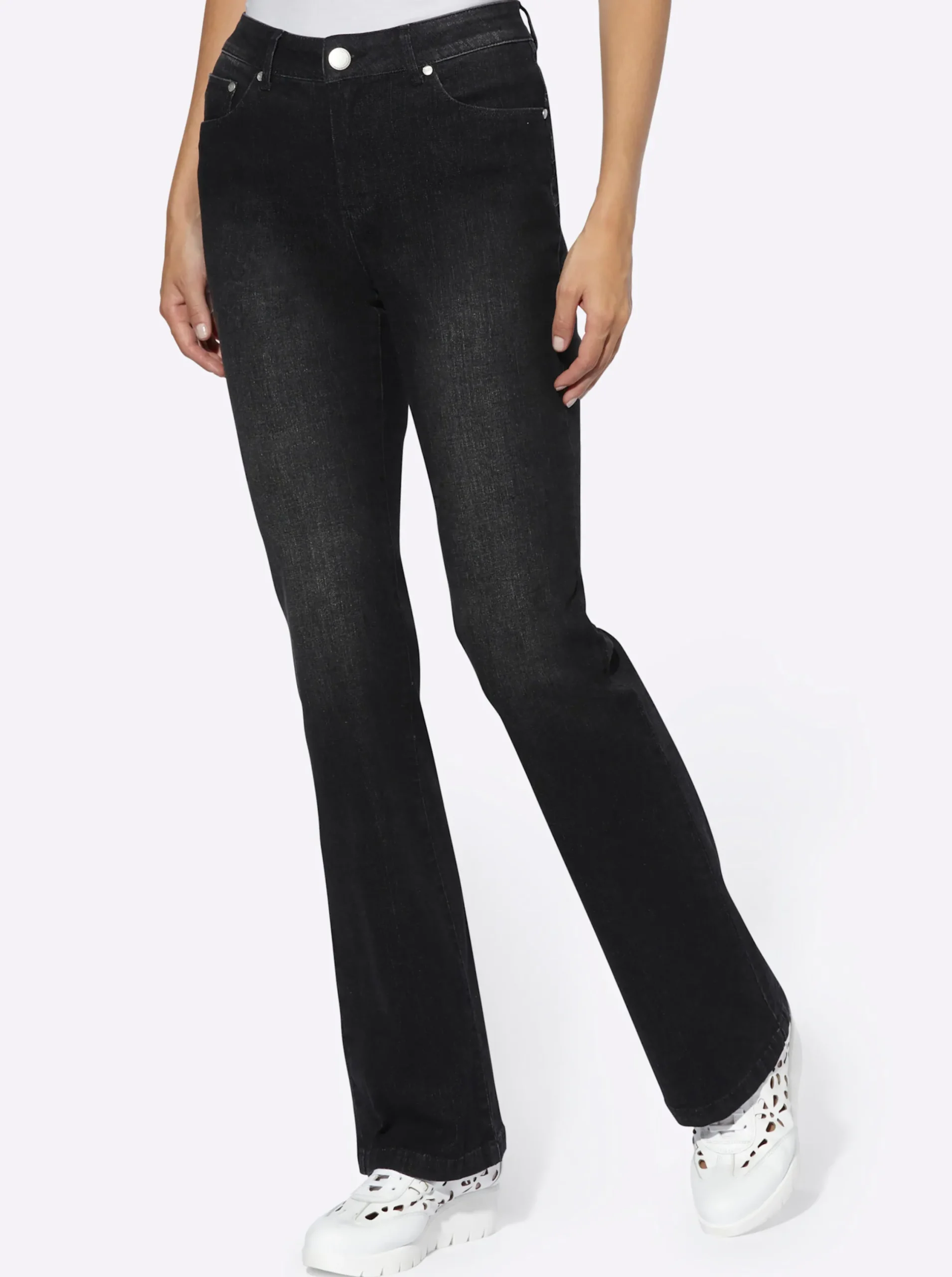 Strandmode|heine Bauchweg-Jeans blackdenim