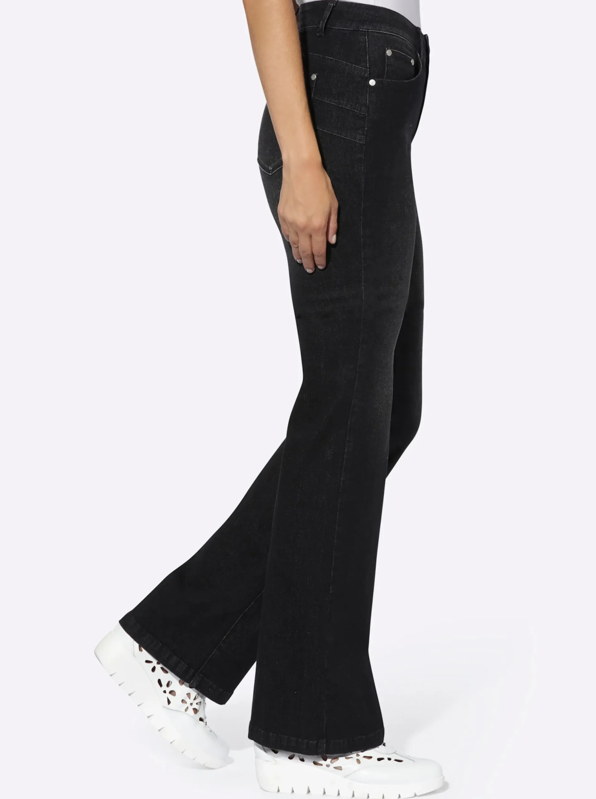 Strandmode|heine Bauchweg-Jeans blackdenim