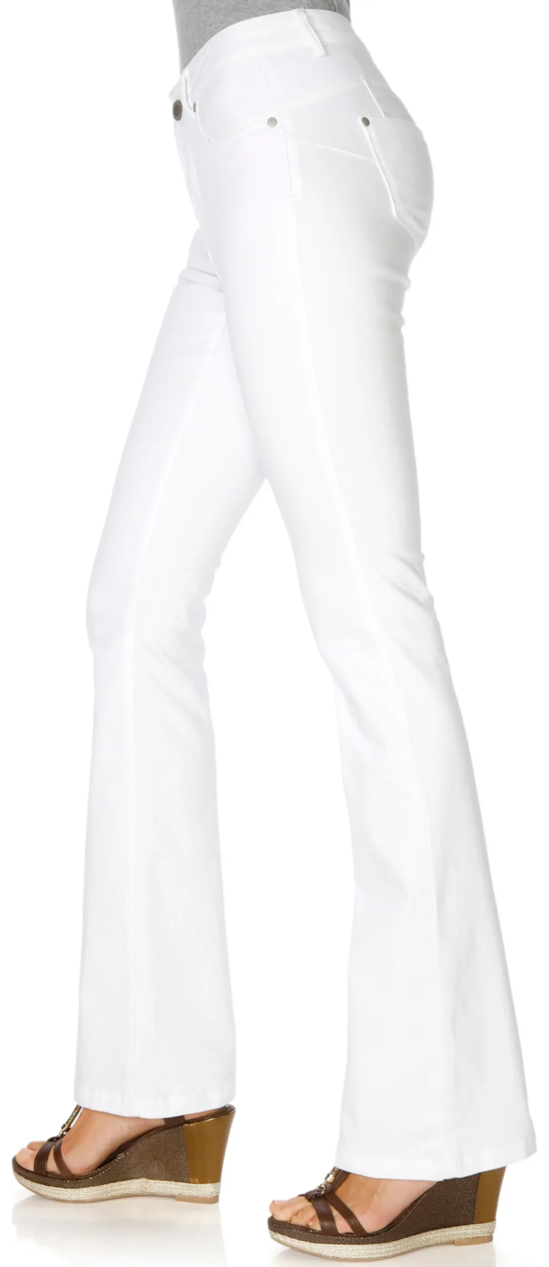 Strandmode|Basics|heine Bauchweg-Jeans weiß