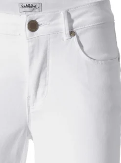 Strandmode|Basics|heine Bauchweg-Jeans weiß