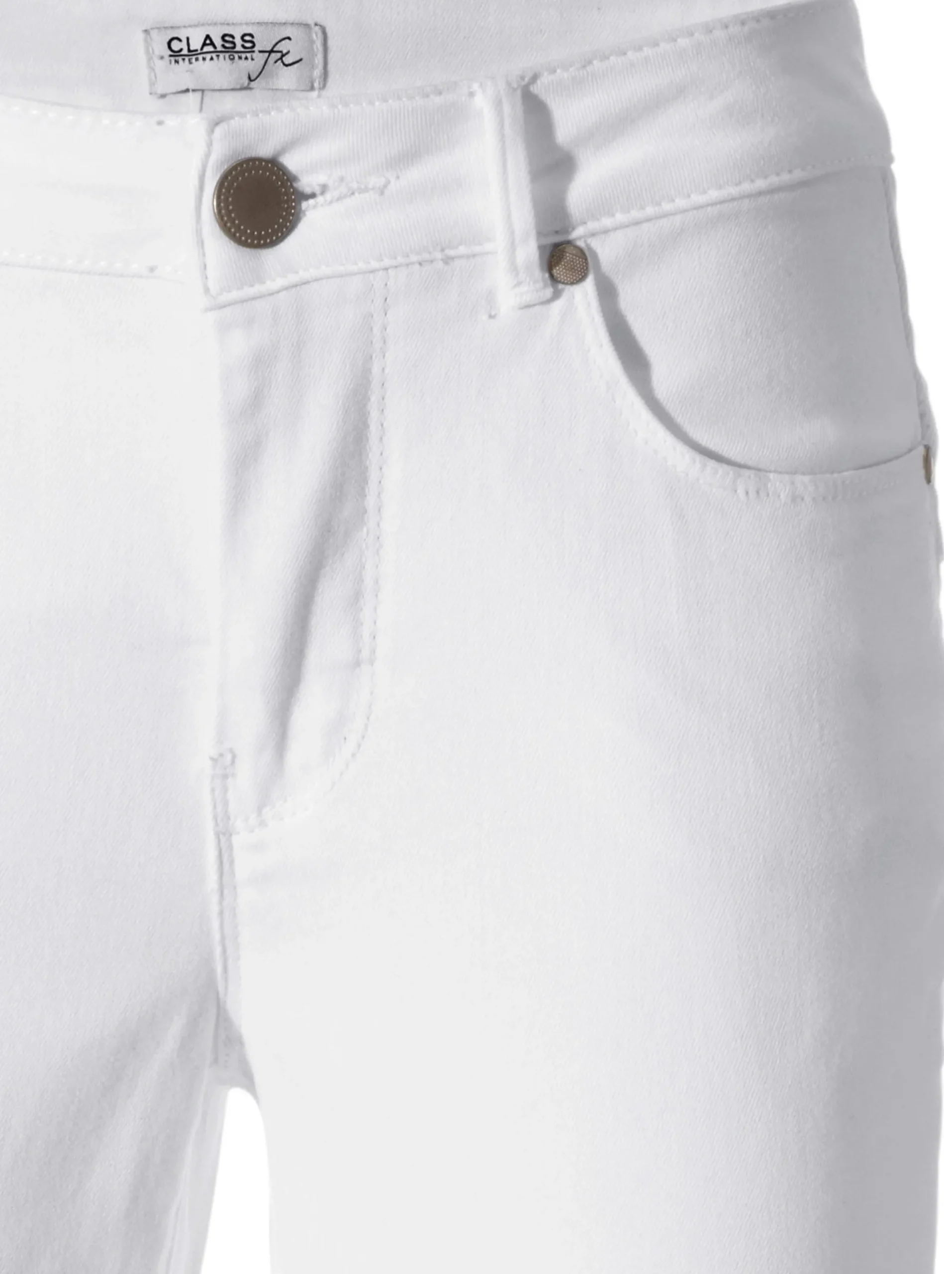 Strandmode|Basics|heine Bauchweg-Jeans weiß