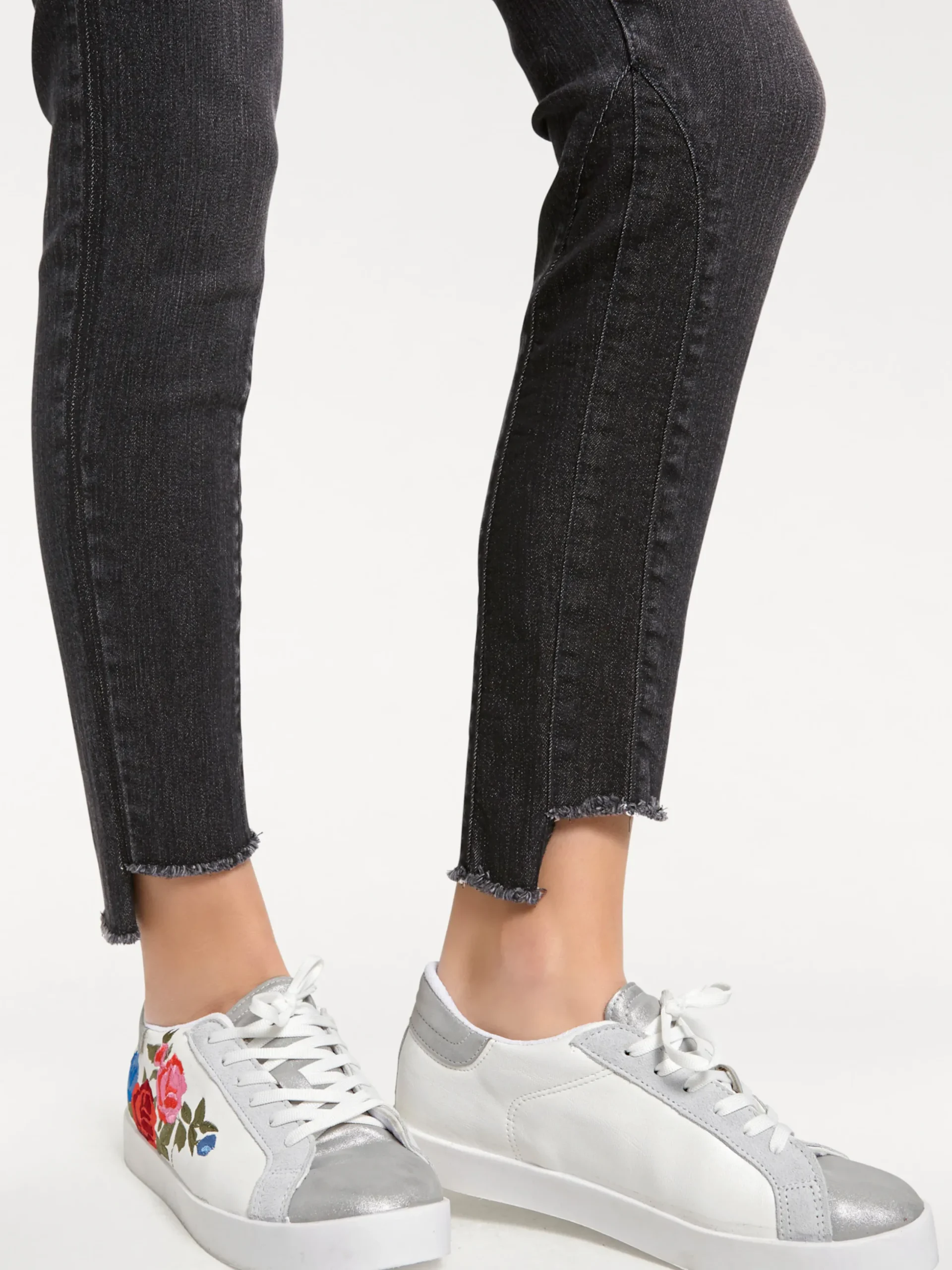 Basics|heine Bauchweg-Jeans blackdenim