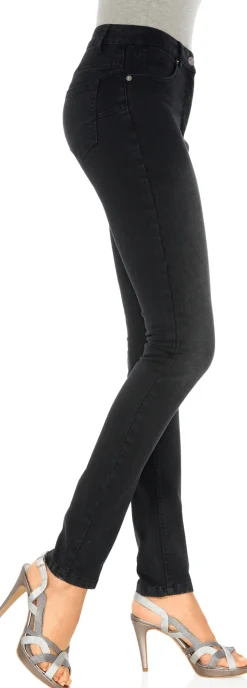 Basics|Jeans|heine Bauchweg-Jeans blackdenim