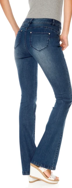 Strandmode|heine Bauchweg-Jeans bluedenim