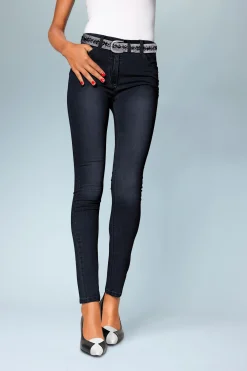 Basics|Jeans|heine Bauchweg-Jeans darkdenim
