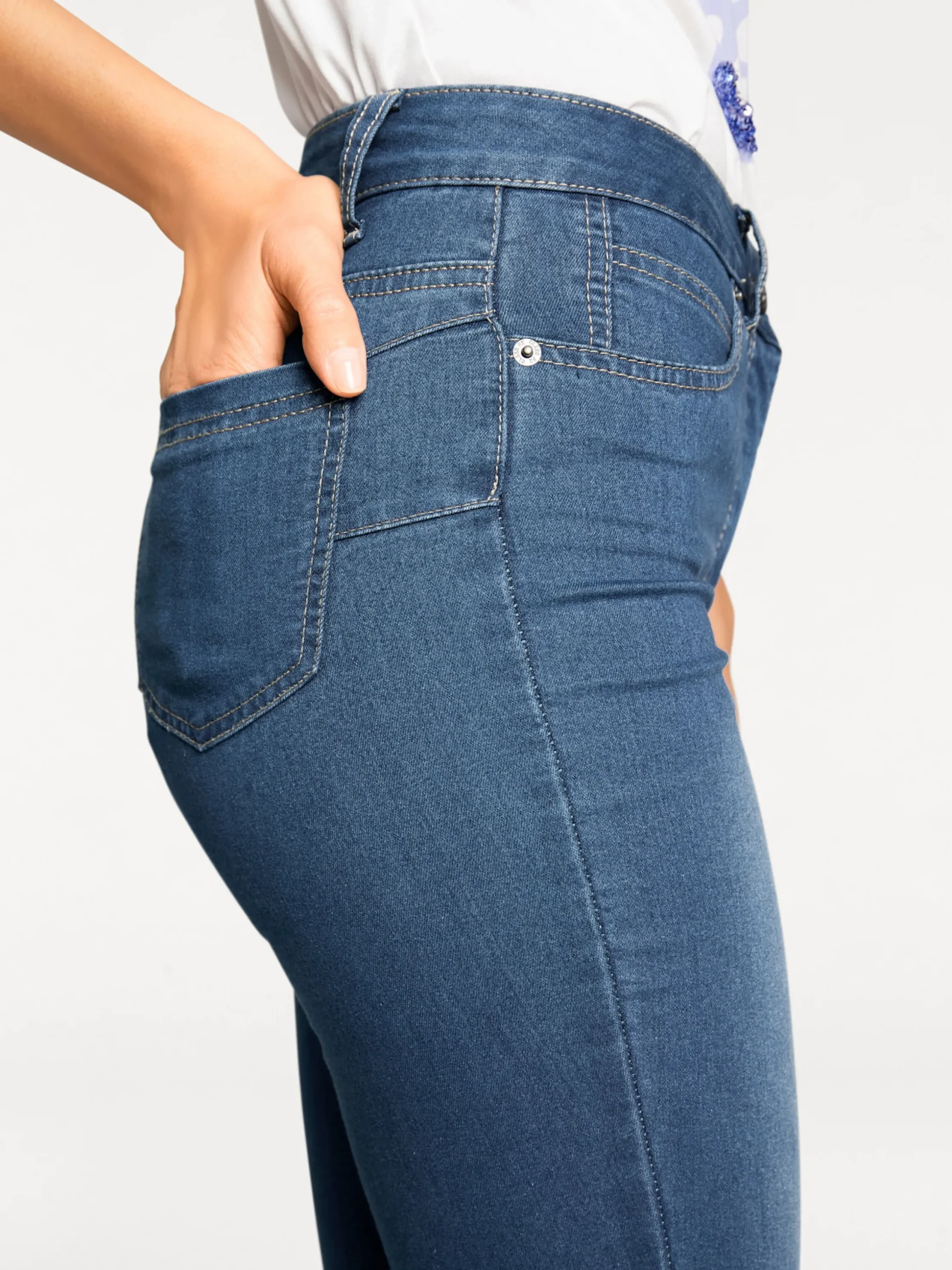 Basics|Jeans|heine Bauchweg-Jeans bluestone