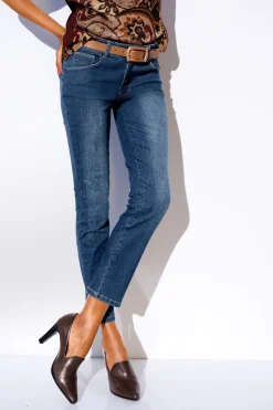 Strandmode|Basics|heine Bauchweg-Jeans bluedenim