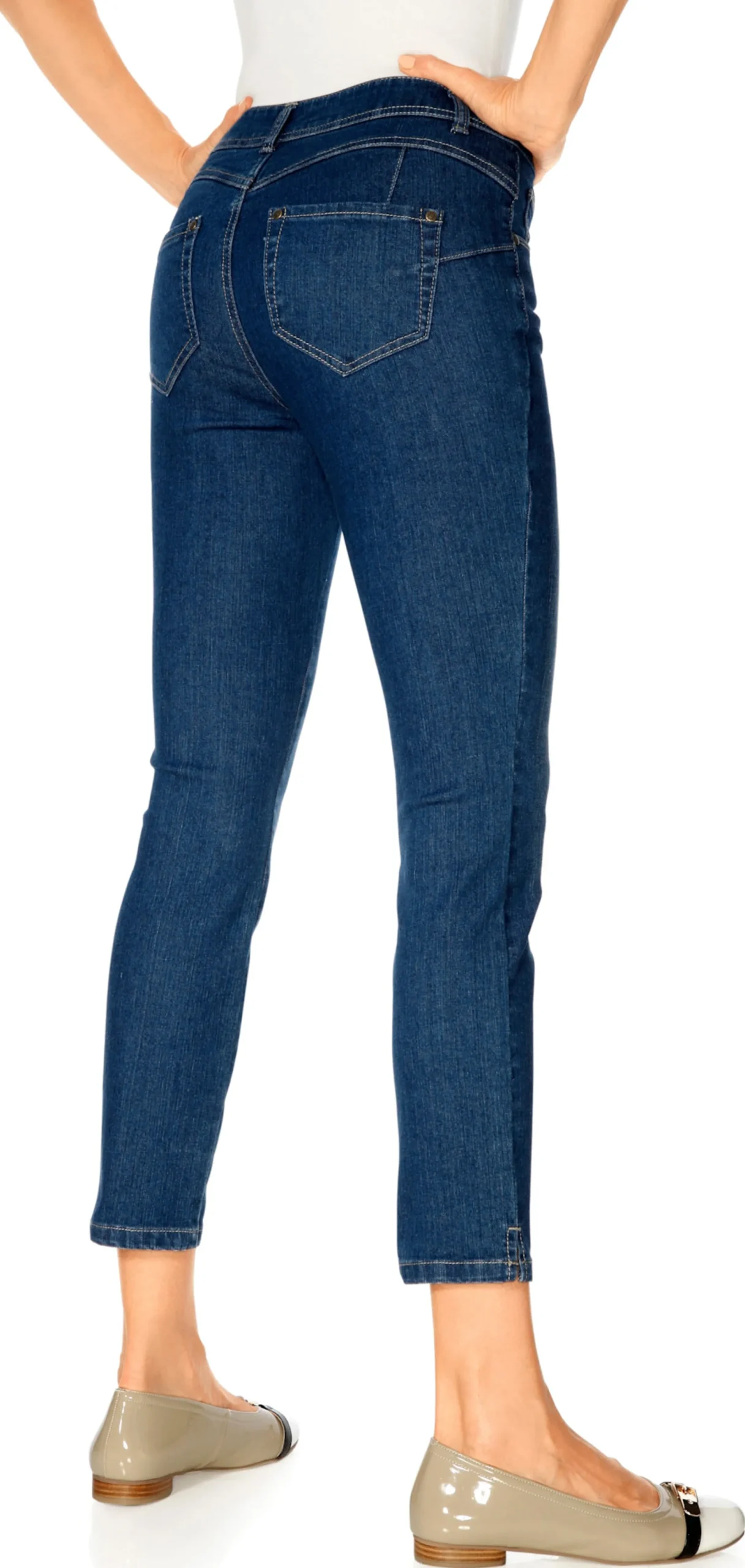 Strandmode|Basics|heine Bauchweg-Jeans bluedenim