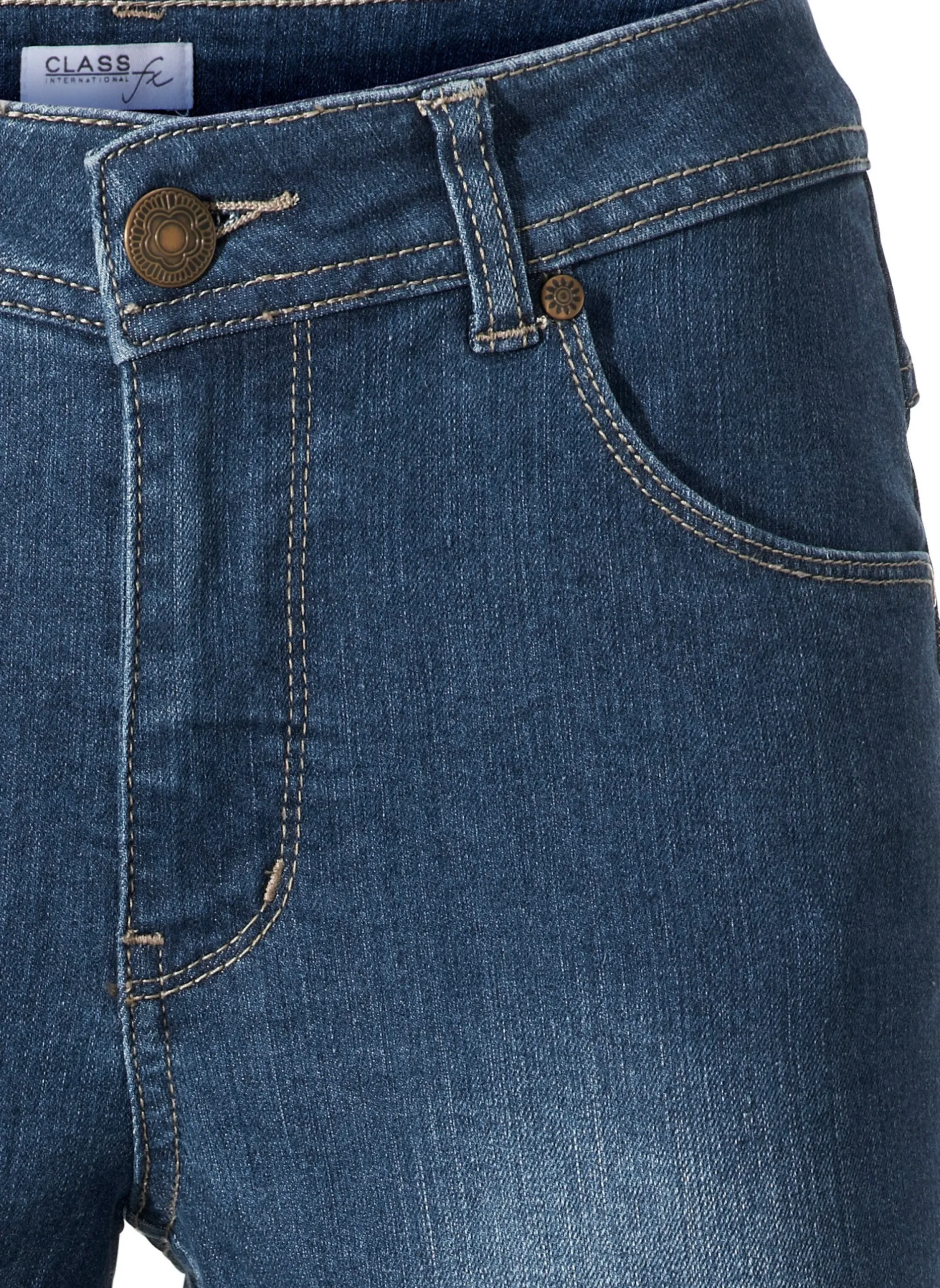 Strandmode|Basics|heine Bauchweg-Jeans bluedenim