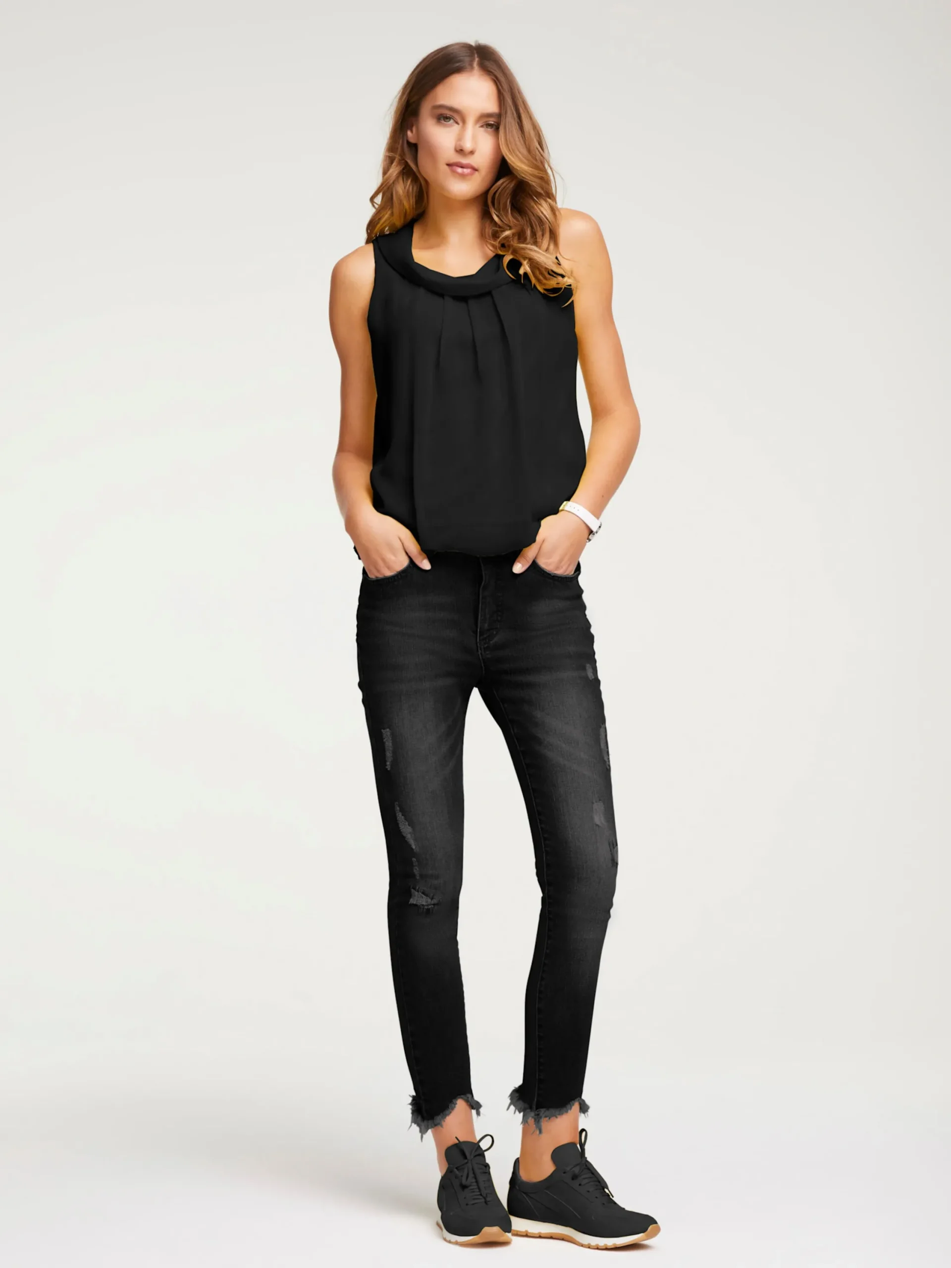 Strandmode|Jeans|heine Bauchweg-Jeans blackdenim