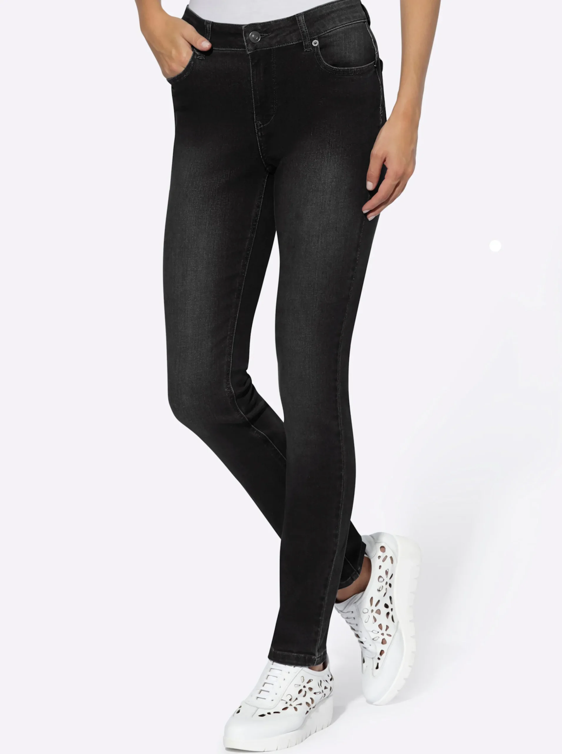 Strandmode|Jeans|heine Bauchweg-Jeans blackdenim