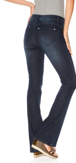 Strandmode|Basics|heine Bauchweg-Jeans darkdenim