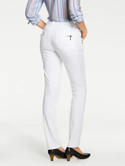 Strandmode|Jeans|heine Bauchweg-Jeans weiß