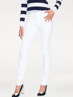 Strandmode|Jeans|heine Bauchweg-Jeans weiß