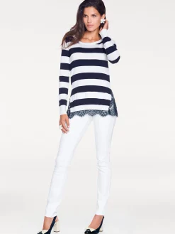 Strandmode|Jeans|heine Bauchweg-Jeans weiß