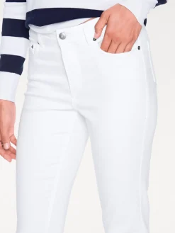 Strandmode|Jeans|heine Bauchweg-Jeans weiß