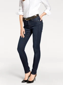 Basics|Jeans|heine Bauchweg-Jeans darkdenim