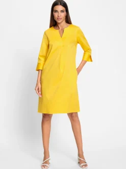 Kleider|heine Baumwollkleid sonnengelb