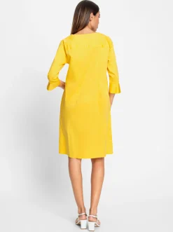 Kleider|heine Baumwollkleid sonnengelb