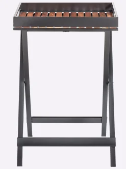 Tische|heine home Beistelltisch schwarz-braun