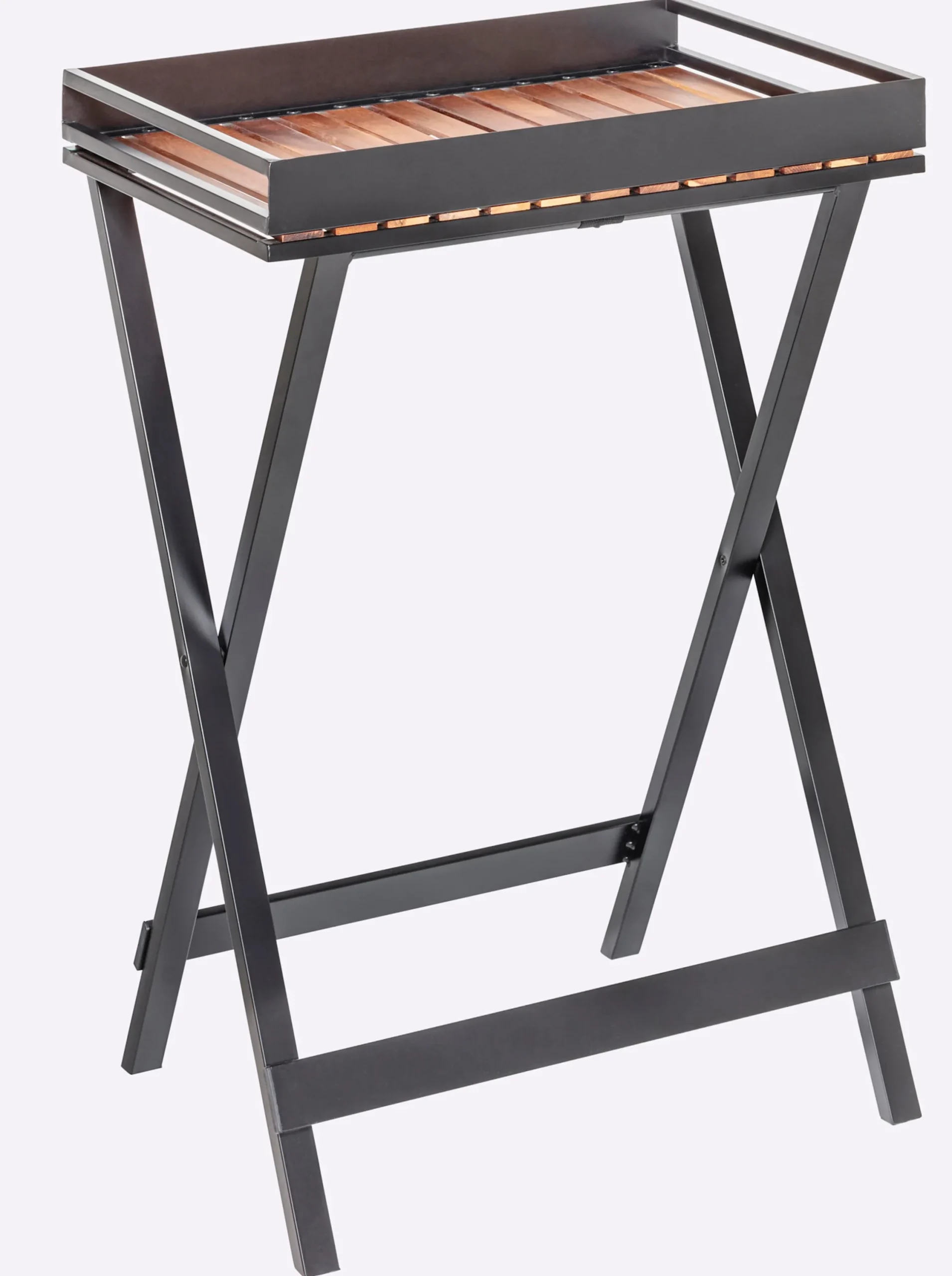 Tische|heine home Beistelltisch schwarz-braun