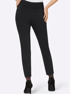 Hosen| Bengalinhose mit rückwärtigem Dehnbund schwarz