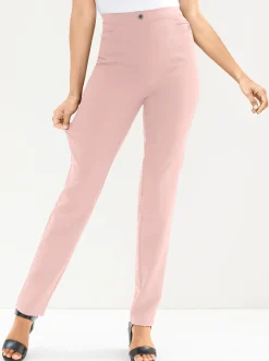 Basics| Bengalinhose mit Zierreißverschlüssen rosé
