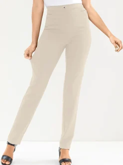 Basics|Hosen| Bengalinhose mit Zierreißverschlüssen sand